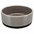 Kerámia tál gumiszéllel, szürke