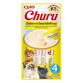 Churu macska csirke marhával és sajttal recept 4x14g Churu macska csirke marhával és sajttal recept 4x14g