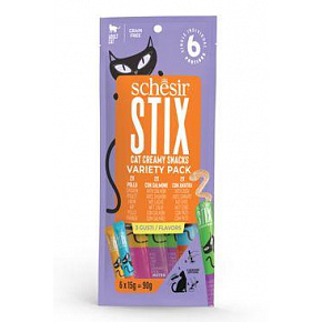 Schesir Cat Treats Stix folyékony snack változat 6x15g Schesir Cat Treats Stix folyékony snack változat 6x15g