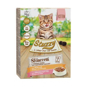 Stuzzy Cat pocket Kitten csirke/szalonna 12x85g