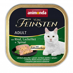 V.Feinsten CORE marhahús, lazacfilé + spenót macskáknak 100g