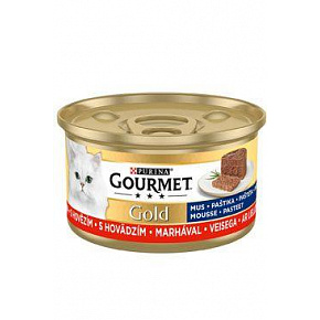 Nestlé GOURMET GOLD macska marhahús pástétom konzerv 12x85 g