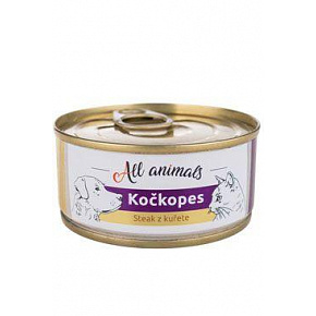 All Animals kutyamacská konz. Csirkesteak 100g