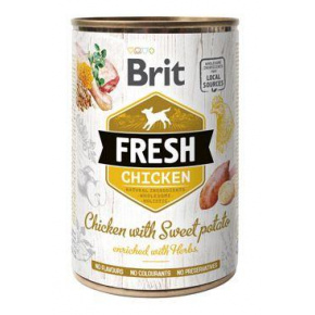 Brit Fresh Dog Cons Csirke édesburgonyával 400g