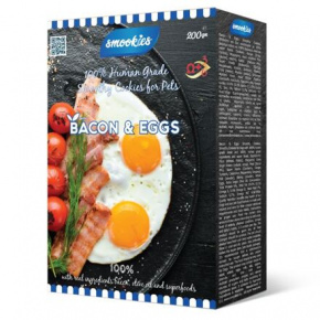 SMOOKIES Premium BACON - bacon keksz 100% emberi minőségű, 200g