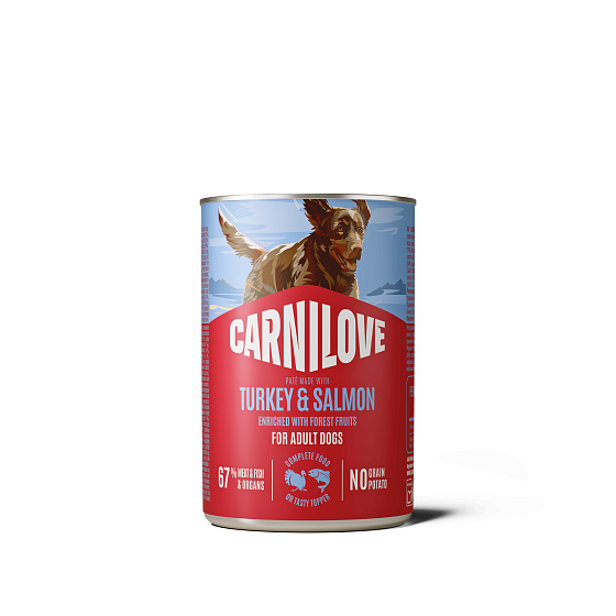 Carnilove Dog Can Paté Lazac & Pulyka 400 g