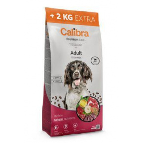 Calibra Dog Premium Line Adult Marhahús 12+2kg