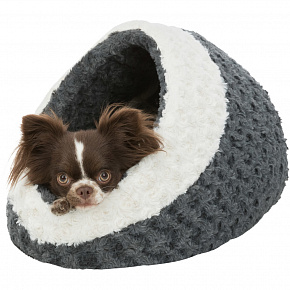 KALINE plüss kakukk, 35x26x41cm, szürke/krém színű