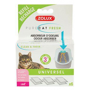 PURECAT utántöltő szagfrissítő és szagelnyelő 6x Zolux PURECAT utántöltő szagfrissítő és szagelnyelő 6x Zolux