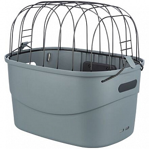 Műanyag láda drótfedéllel kerékpárhoz (kormány), 42 x 39 x 30 cm, szürke (5 kg-ig) Műanyag láda drótfedéllel kerékpárhoz (kormány), 42 x 39 x 30 cm, szürke (5 kg-ig)