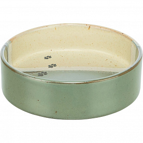 Tál, kerámia, 0,2 l/átmérő 12 cm, zöld/bézs Tál, kerámia, 0,2 l/átmérő 12 cm, zöld/bézs