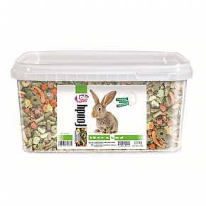 LOLO BASIC teljes értékű nyúltáp 3 L, 2 kg-os vödörben
