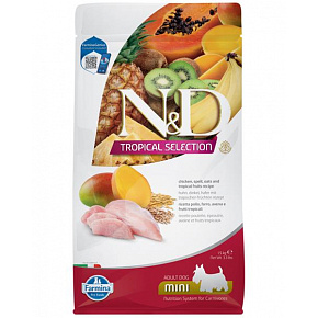 N&D TROPICAL SELECTION DOG Adult Mini Csirke 1,5kg