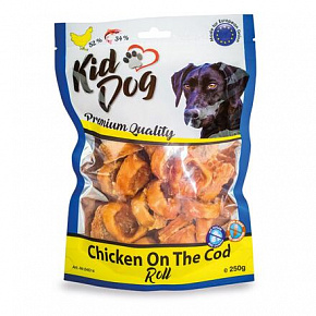 KIDDOG csirkehús tőkehalas tekercsben 250 g KIDDOG csirkehús tőkehalas tekercsben 250 g