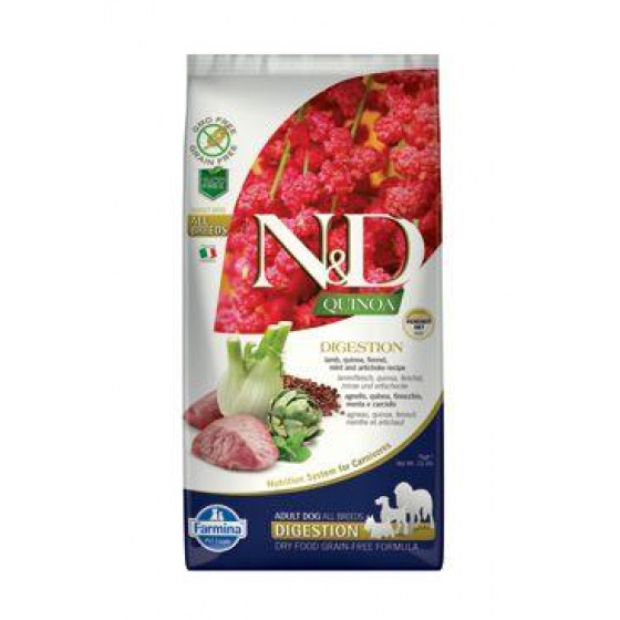 N&D Quinoa DOG Digestion bárány és édeskömény 7kg