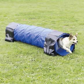 Agility alagút - kiskutya, kölyökkutya, 40cm/2m - kék