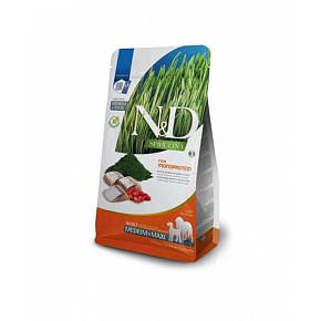 Farmina N&D kutya SPIRULINA (GF) felnőtt közepes és nagy hering 2 kg