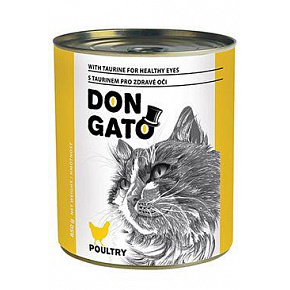 Don Gato macska konz. baromfi 850g