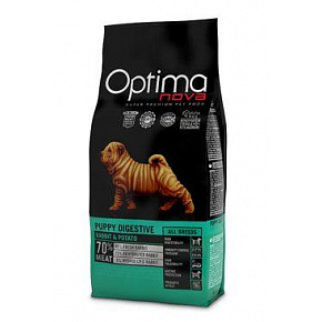 Optima Nova Dog GF Puppy Digestive Nyúl&Burgonya 2kg