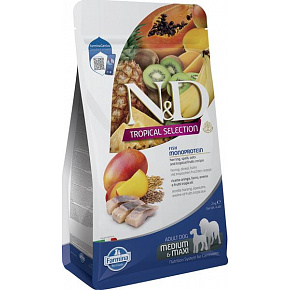 Farmina N&D kutya TROPICAL SELECTION (AG) felnőtt közepes/nagy, hering 2 kg