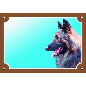 Színes tábla Figyelem kutya, Tervueren