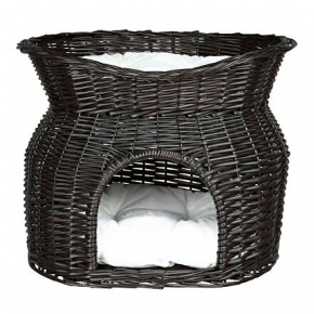 Fonott kennel pihenőhellyel fekete 54x43x37cm TRIXIE