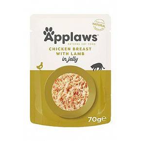 Applaws Cat tasak Felnőtt Zselé csirke.bárányhússal 70g