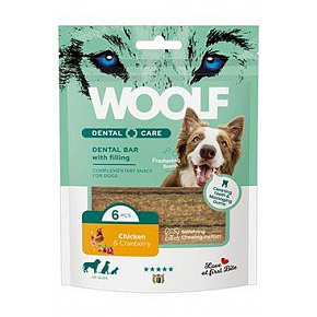 WOOLF Dental Care Bar csirkével és áfonyával 108g/6db