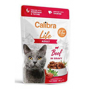 Calibra Cat Life kapszula Adult Marhahús mártásban 85g