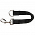 Húzócsillapító, nejlon póráz gumival, fekete