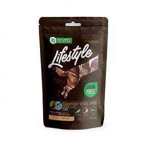 Natures P Lifestyle dog Rawhide kacsahús és tőkehal rúd 75 g