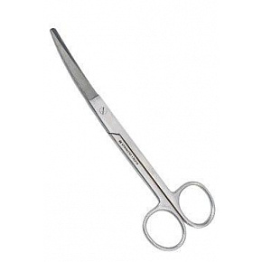 Sebészeti olló. Cooper hajlított HT 160mm Kruuse