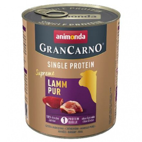 GRANCARNO Single Protein 800 g tiszta bárányhús, konzerv kutyáknak