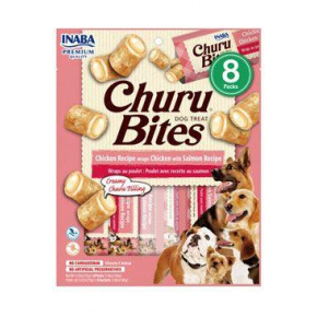 Churu Dog Bites Csirkefalatkák Csirke+lazac 8x12g