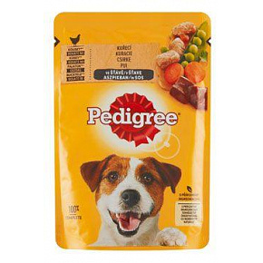 Pedigree tasak Felnőtt csirke zöldségekkel szaftban 100g