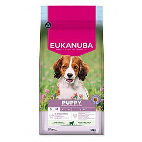 Eukanuba Dog Puppy Small&Medium bárányban gazdag 12kg