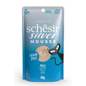 Schesir Cat pocket Senior Lifestage Mousse csirke 80g