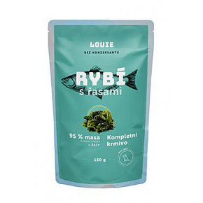 Louie Dog halas zsebes tengeri algával 150g