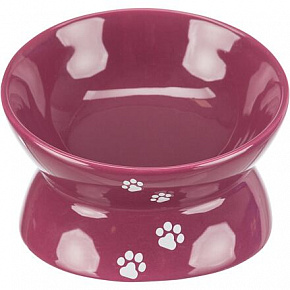 Emelt ergonomikus kerámia tál, 0.15 éves, 13 cm, bordó Emelt ergonomikus kerámia tál, 0.15 éves, 13 cm, bordó