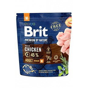 Brit Premium by Nature dog Adult M 1 kg
