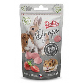 Dafiko eper ízű rágcsáló cseppek 75g
