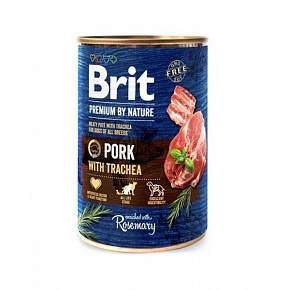 Brit Premium by Nature dog Pork with Trachea 6 x 400 g konzerv Brit Premium by Nature dog Pork with Trachea 6 x 400 g konzerv