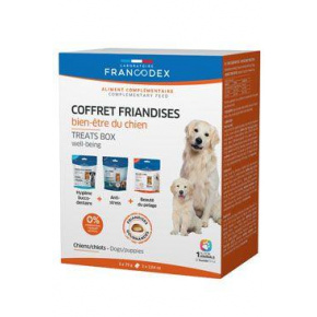 Francodex Treat Box Well-being kutyáknak 3x75g