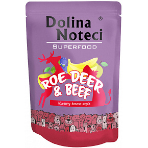 DOLINA NOTECI SUPERFOODS szarvas és marhahús zseb kutyáknak 300 g