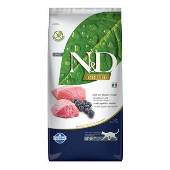 N&D PRIME CAT Adult Bárány és áfonya 10kg