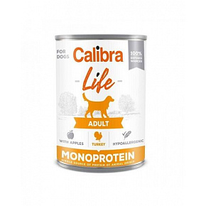 Calibra KONZERV Kutyáknak Felnőtt Élet Törökország & Alma 6 x 400g Calibra KONZERV Kutyáknak Felnőtt Élet Törökország & Alma 6 x 400g
