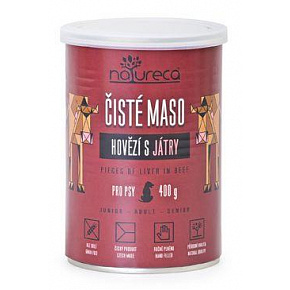 NATURECA Cons. marhahús májjal kutyáknak 400g