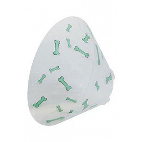 Védő nyakörv BUSTER műanyag Csont zöld 15cm