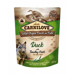 Carnilove kutyakapszula Paté kacsa Timothy fűvel 12 x 300 g Carnilove kutyakapszula Paté kacsa Timothy fűvel 12 x 300 g