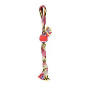 Kutyajáték TENNIS BALL ROPE lasszó 50cm Zolux Zolux